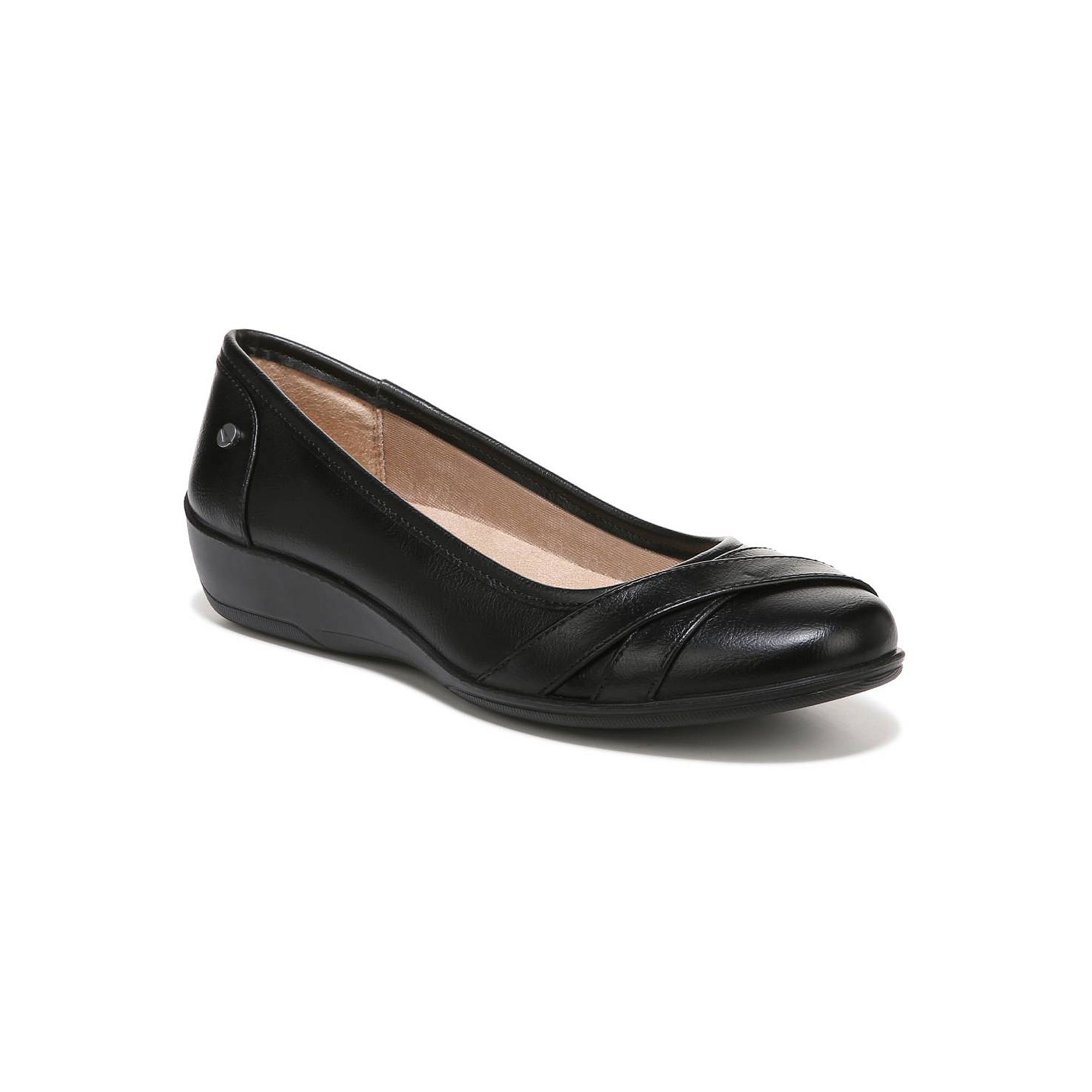 LifeStride Velocity I-Loyal Womens Ballet Flats, Size: 6 Wide, Black