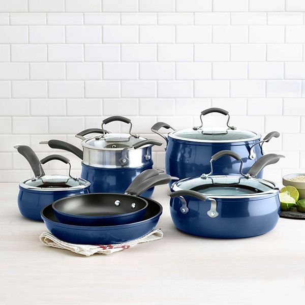 Epicurious 4-qt. Blue Enameled Cast-Iron Dutch Oven