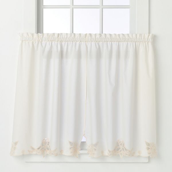 Battenburg Floral Tier Curtains