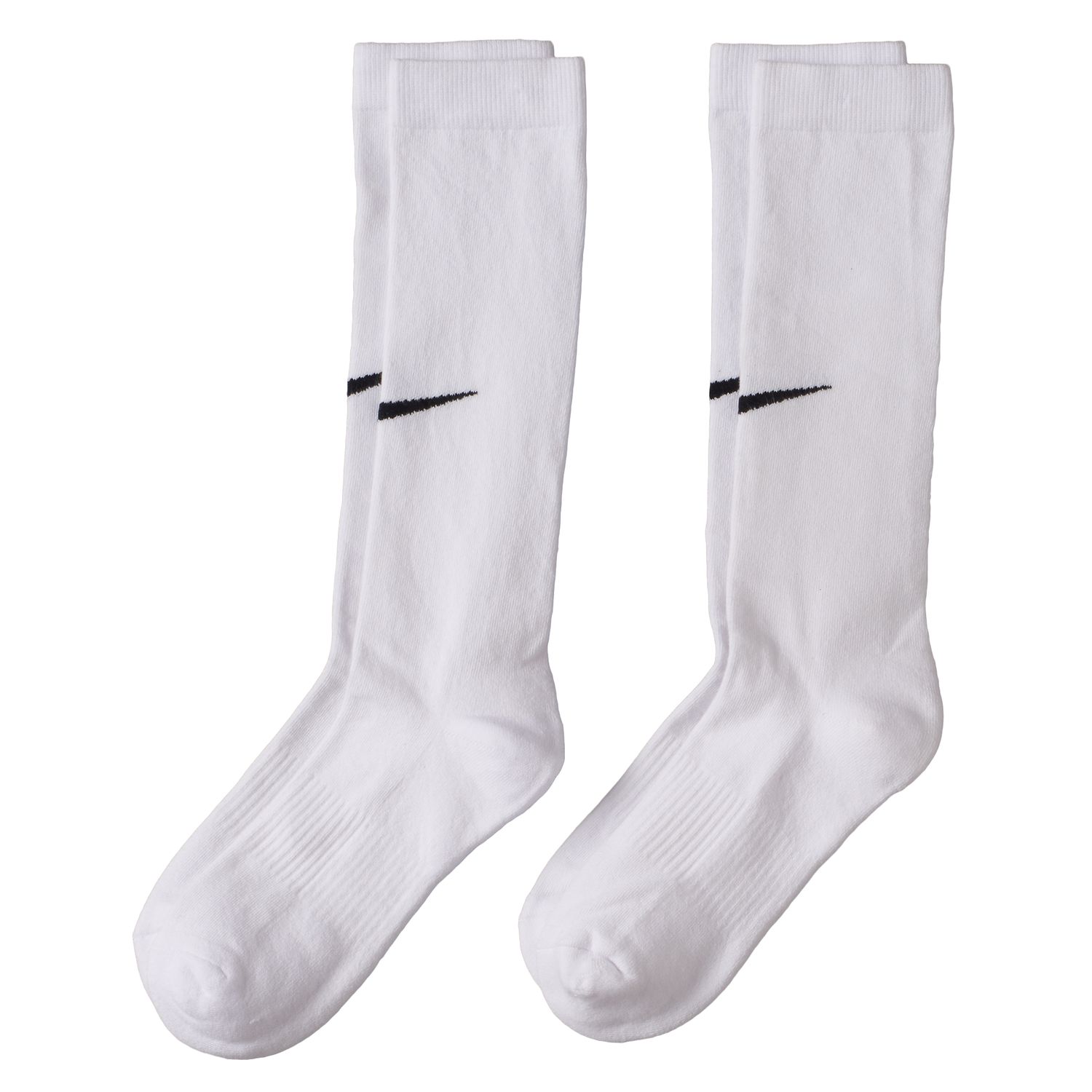 white nike knee high socks