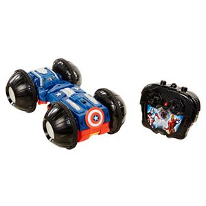 Marvel Avengers XVP Captain America & Iron Man Rollover Remote Control Rumbler Car