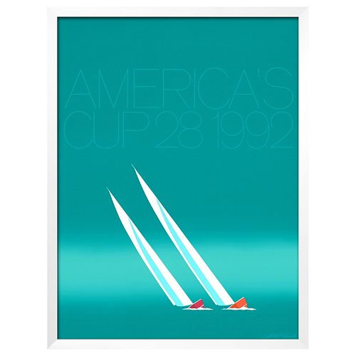 Art.com Duel (’92-Blue America’s Cup) Framed Wall Art
