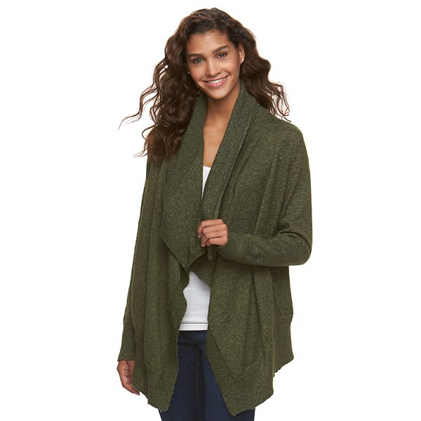 Juniors' SO® Open Front Long Sleeve Cardigan