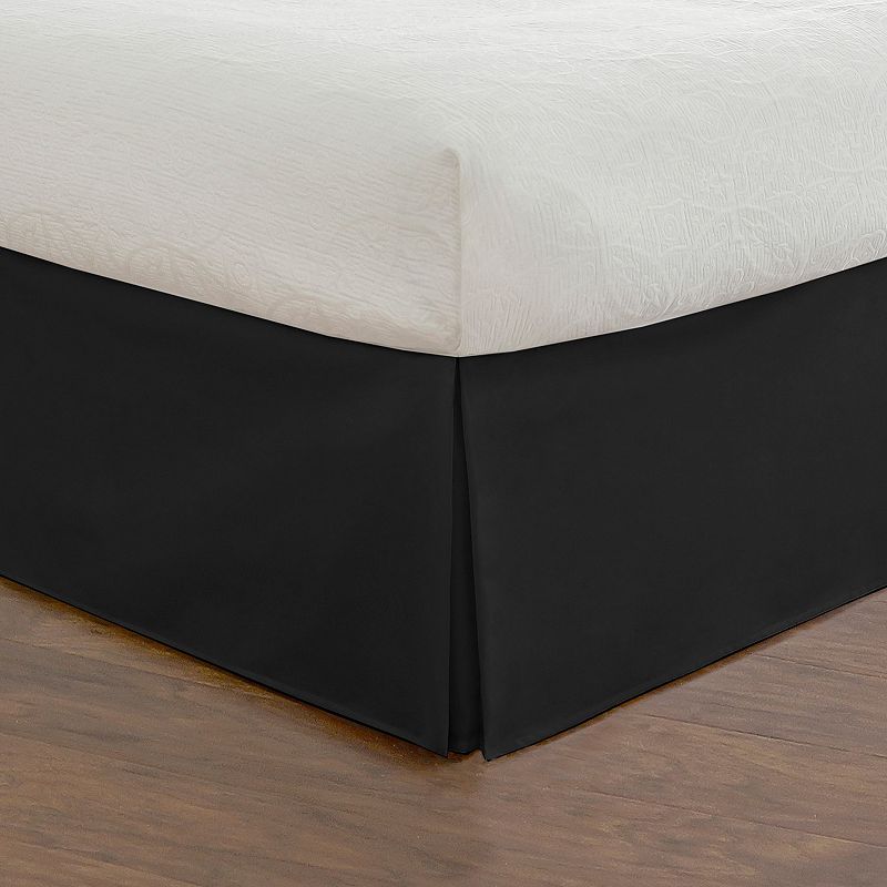 Tailored Poplin 14 Bed Skirt, Black, Queen