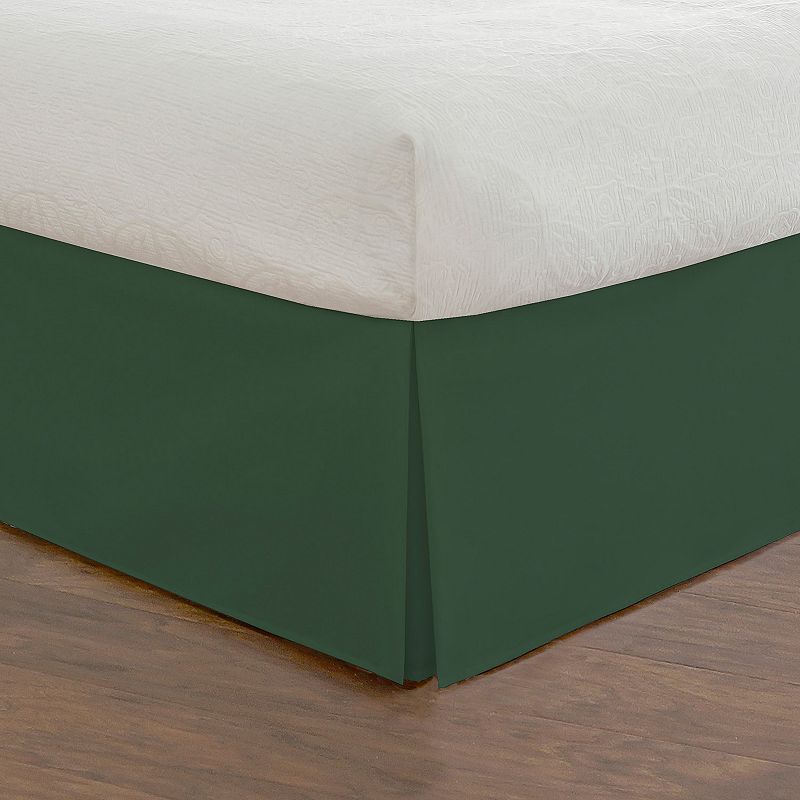 Tailored Poplin 14 Bed Skirt, Green, Twin