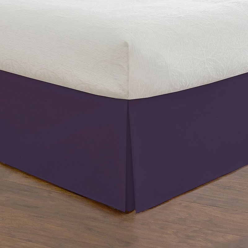 Tailored Poplin 14 Bed Skirt, Purple, Cal King