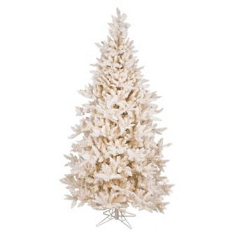 Vickerman 7.5-ft. Pre-Lit Flocked Vintage Fir Artificial Christmas Tree