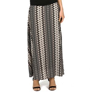 Women's Larry Levine Print Maxi Skirt
