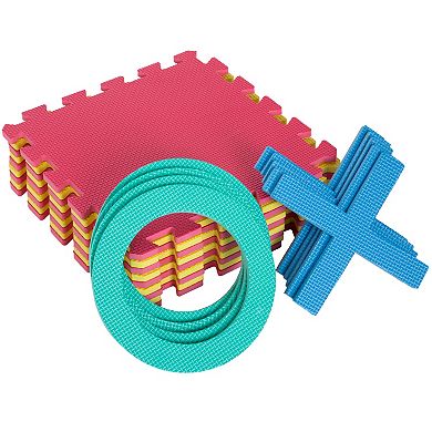 Hey! Play! Giant Interlocking Foam Square Tic-Tac-Toe Game