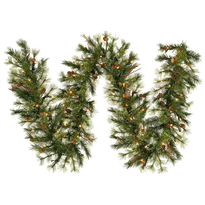 Vickerman 9-ft. Pre-Lit Mixed Country Pine Artificial Garland, Green