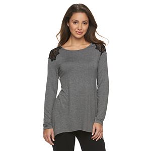 Petite Apt. 9® Lace Handkerchief Tunic