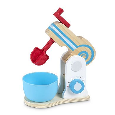 Melissa & Doug Wooden Make-a-Cake Mixer Set