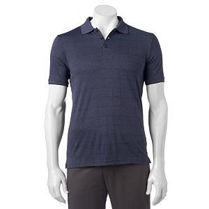 Men's Haggar In Motion Classic-Fit Square Pattern Performance Polo