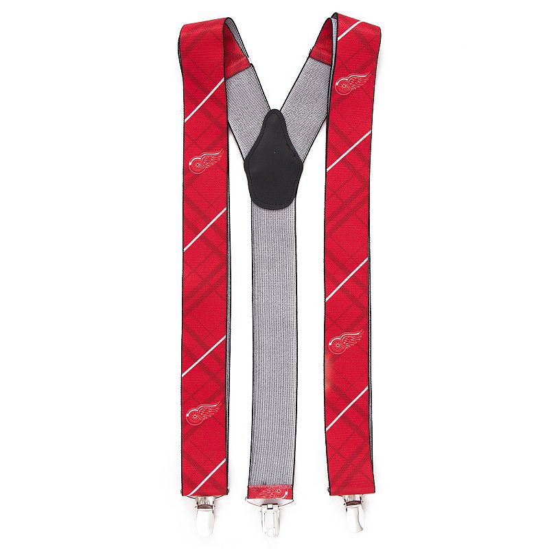Men's NHL Oxford Suspenders, Detroit Red Wings
