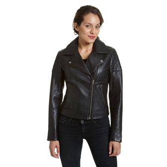 Women's Excelled Asymmetrical Leather Motorcycle Jacket