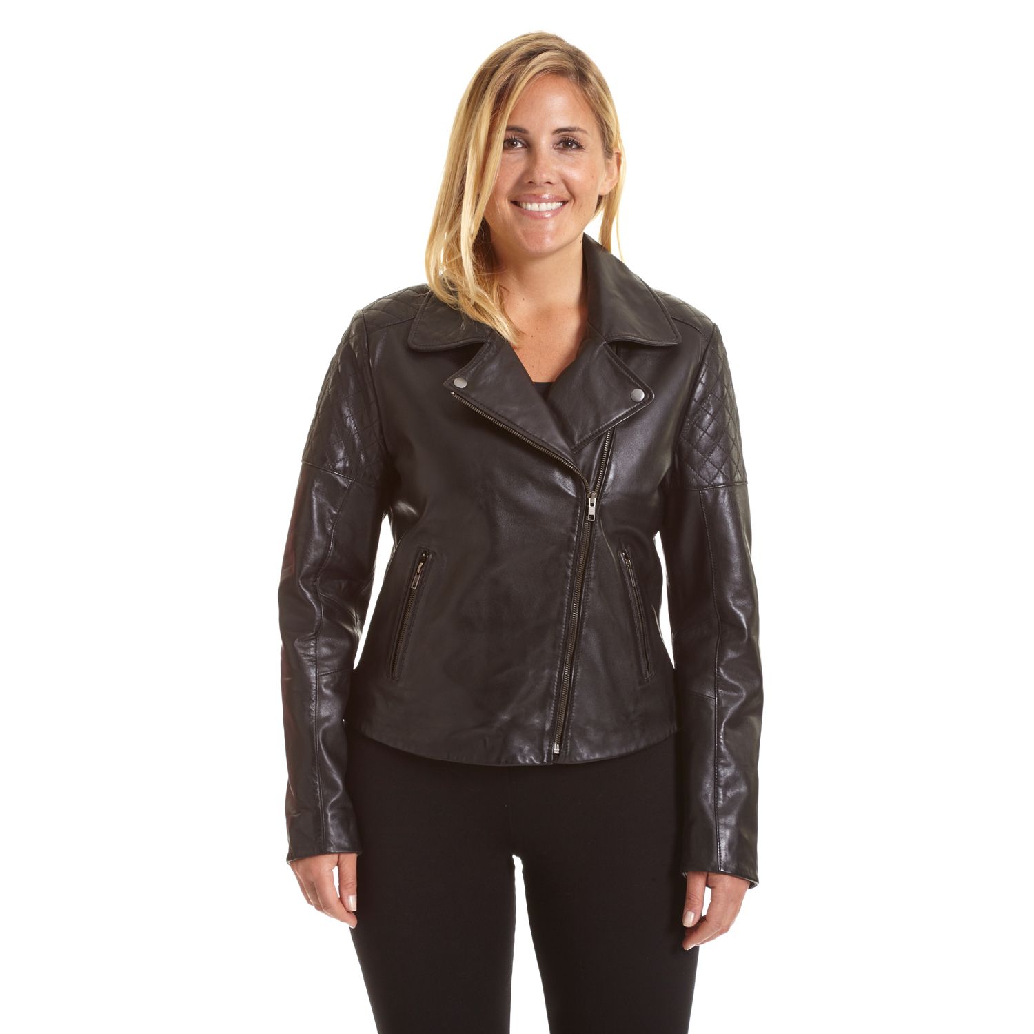 plus size biker jacket