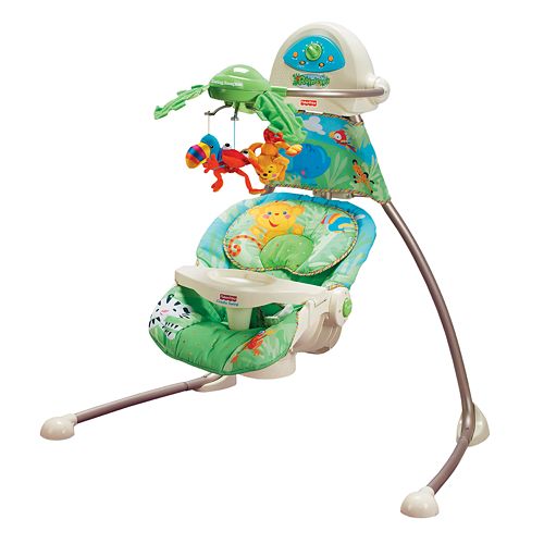 Fisher Price Rainforest Open Top Cradle Swing