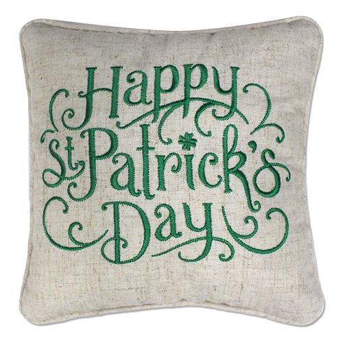 Celebrate St. Patrick’s Day Together ”Happy St. Patrick’s Day” Small Throw Pillow