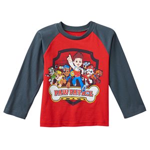 Toddler Boy Paw Patrol Chase & Marshall Raglan Tee
