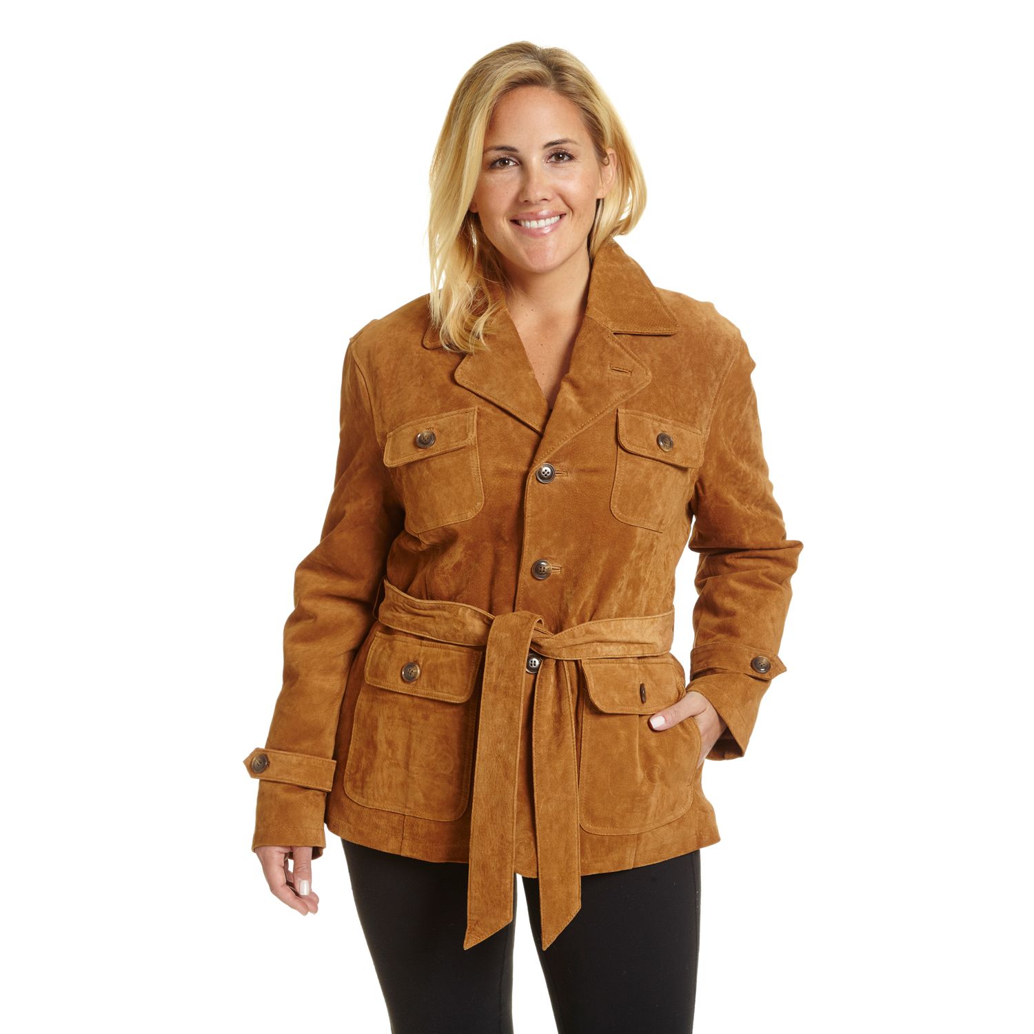 plus size suede jacket