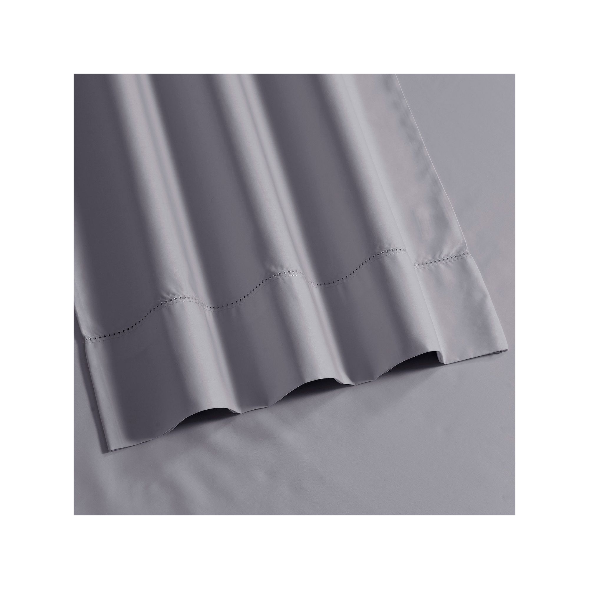 Tribeca Sateen 750 Thread Count Cotton Extra Deep Pocket Sheet Set, Gray