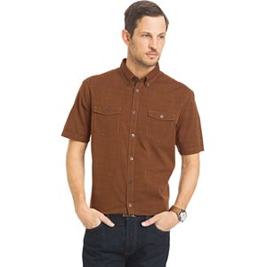 Big & Tall Van Heusen Solid Classic-Fit Poplin Button-Down Shirt