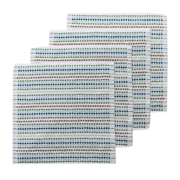 Food Network™ Awning Stripe Dishcloth 4-pk. - Multi Cool (DCLTHMULPK)