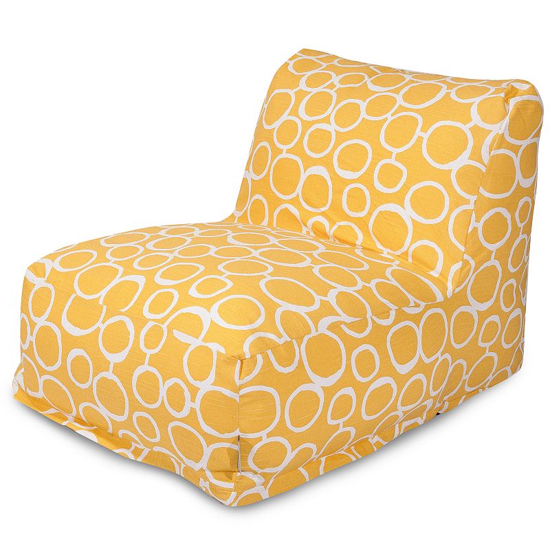Majestic Home Goods Fusion Beanbag Chair Lounger, Yellow