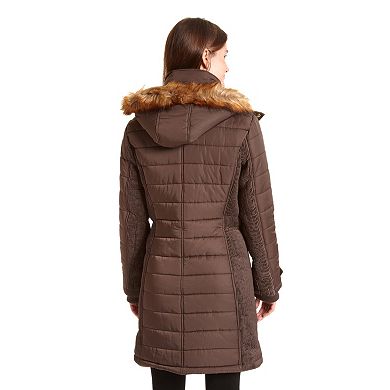 Women's Excelled Long Hooded Puffer Jacket