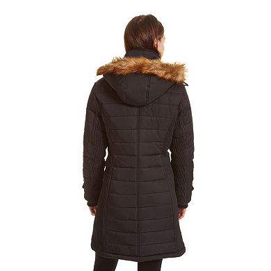 Women's Excelled Long Hooded Puffer Jacket