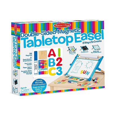 Melissa & Doug Double-Sided Magnetic Tabletop Easel