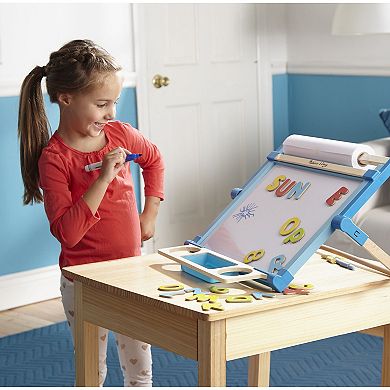Melissa & Doug Double-Sided Magnetic Tabletop Easel