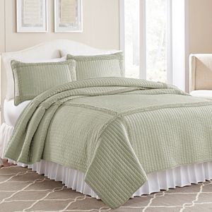 Frame Square Quilted Coverlet Set