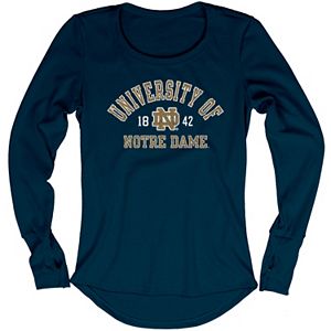Women's Blue 84 Notre Dame Fighting Irish Thermal Long Sleeve Shirt