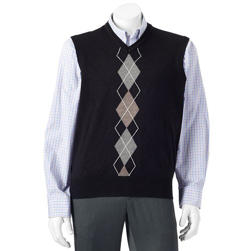 Men's Dockers Classic-Fit Argyle Comfort Touch Sweater Vest