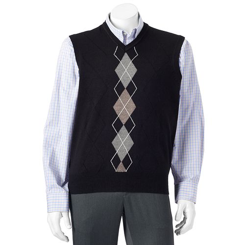 Men's Dockers ClassicFit Argyle Comfort Touch Sweater Vest
