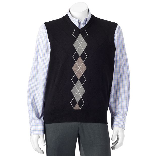 Men s Dockers Classic Fit Argyle Comfort Touch Sweater Vest