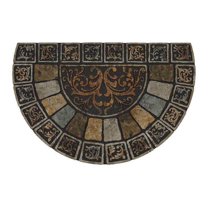 Mohawk Home Stone Tile Scroll Slice Doormat - 23 x 35, Multicolor, 23 X