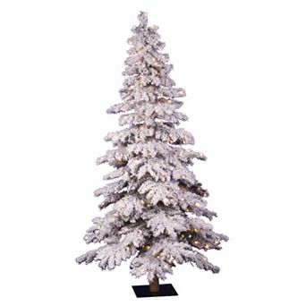 Vickerman 6-ft. Pre-Lit Flocked Spruce Artificial Christmas Tree