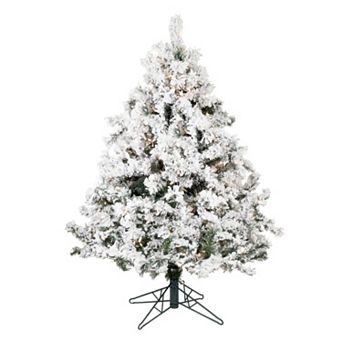 Vickerman 4.5-ft. Pre-Lit Flocked Alaskan Pine Artificial Christmas Tree