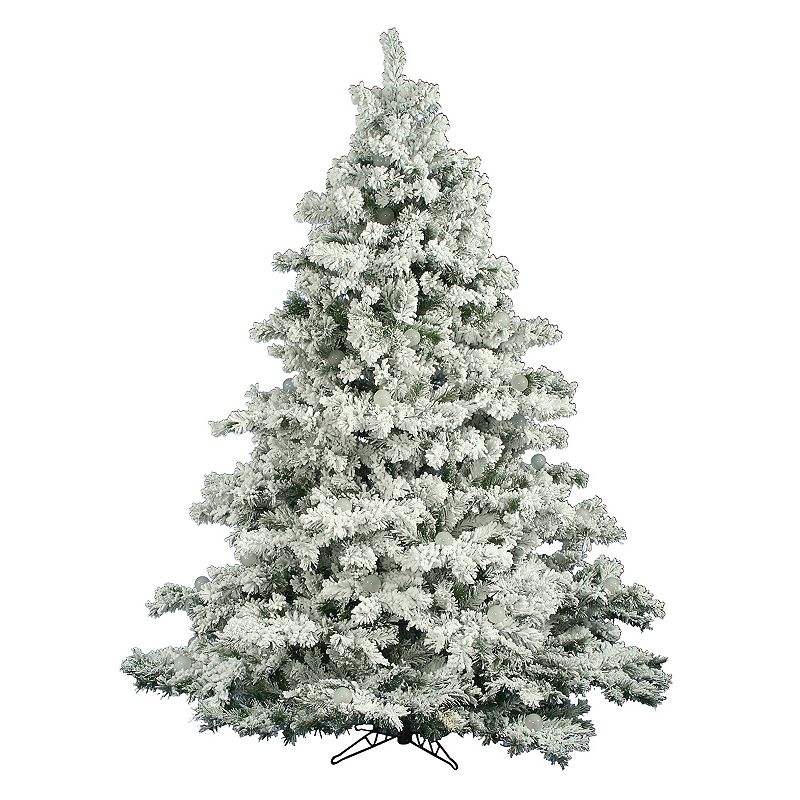 Vickerman 6.5-ft. Flocked Alaskan Pine Artificial Christmas Tree, White
