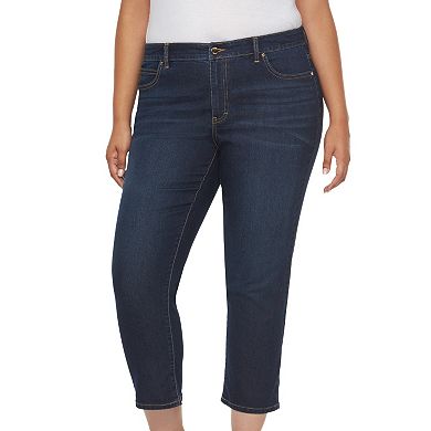 Plus Size Jennifer Lopez Roll Cuff Capri Jeans