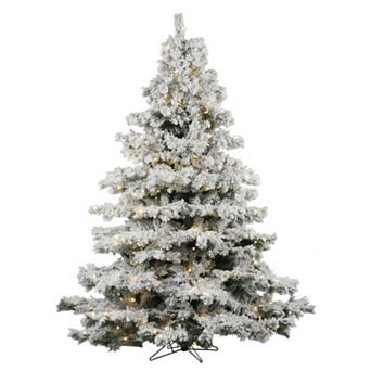 Vickerman 6.5-ft. Warm White Pre-Lit Flocked Alaskan Pine Artificial Christmas Tree