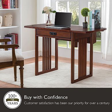Leick Furniture Mission Drop Leaf Desk
