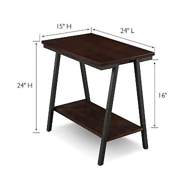 Leick Furniture Narrow Chairside End Table