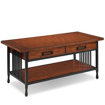 Leick Furniture 2-Drawer Mission Coffee Table