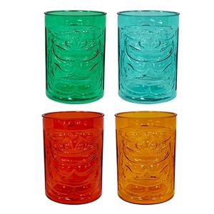 Celebrate Summer Together 4-pc. Acrylic Tiki Glass Set