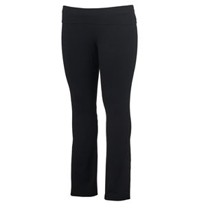 Juniors' Plus Size SO® Fold-Over Skinny Bootcut Yoga Pants