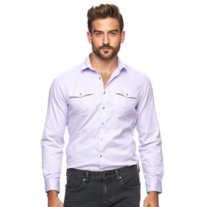 Men's Marc Anthony Slim-Fit Textured Stretch Button-Down Shirt