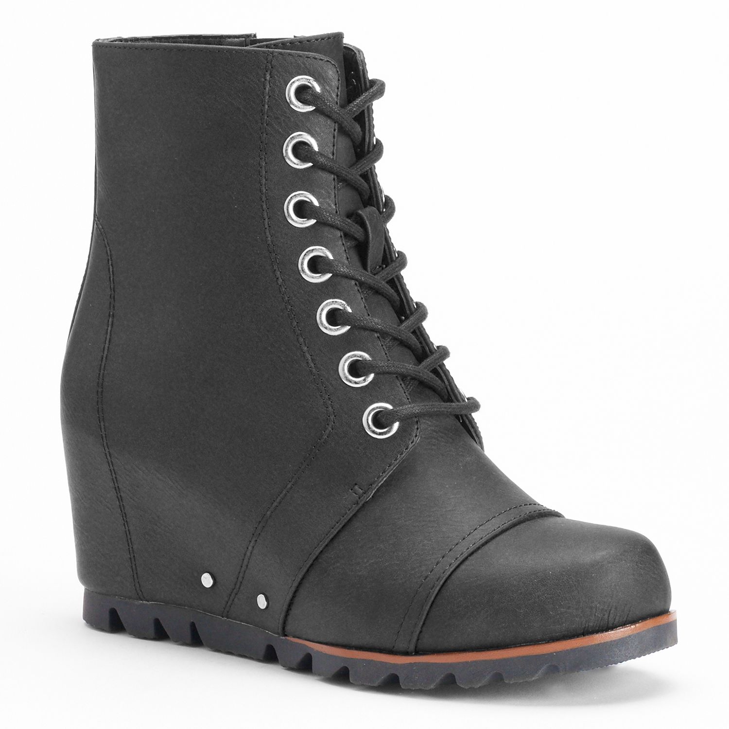 kohls womens wedge boots